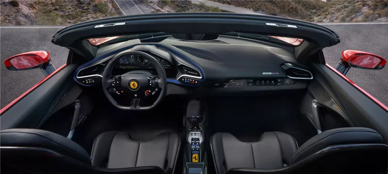 Ferrari 296 GTS plug-in hybrid sports car