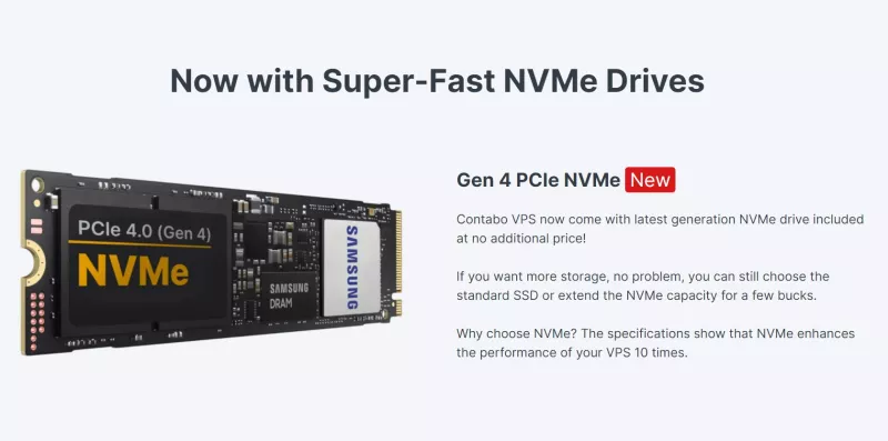 Contabo  NVMe drives