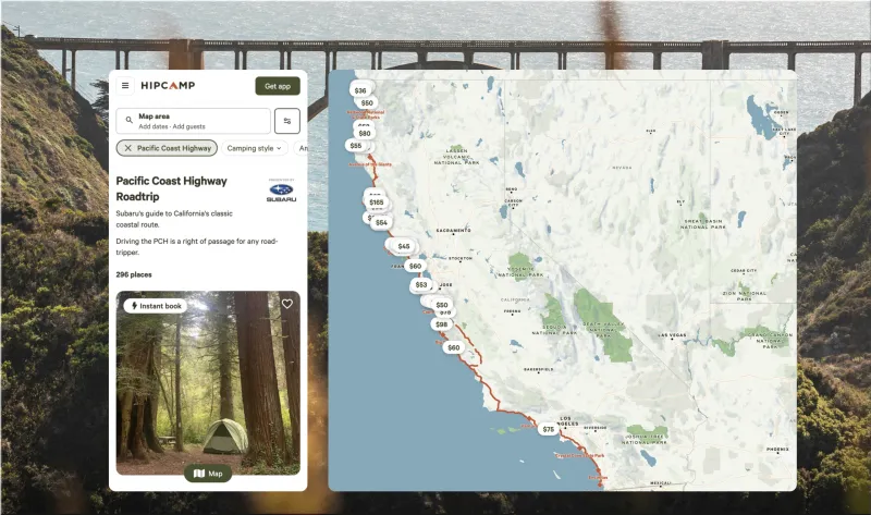 Subaru and Hipcamp