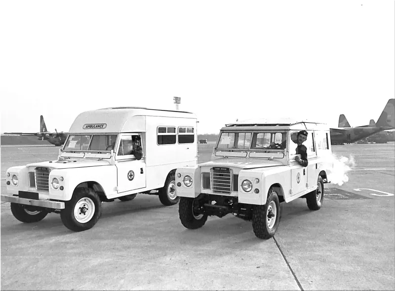 Land Rover Defender and British Red Cross