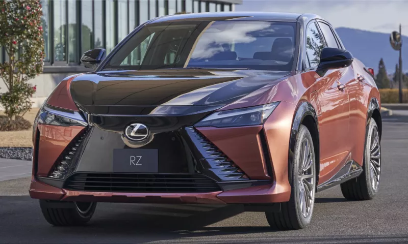 The new Lexus RZ 450e crossover SUV arrives in 2023