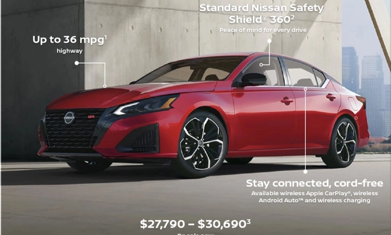 New Nissan Altima Starts at $27,790: Prices, MPG and AWD