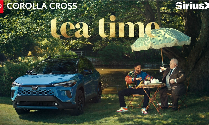 Toyota Corolla Cross x SiriusXM Launches "Tea Time" Commercial