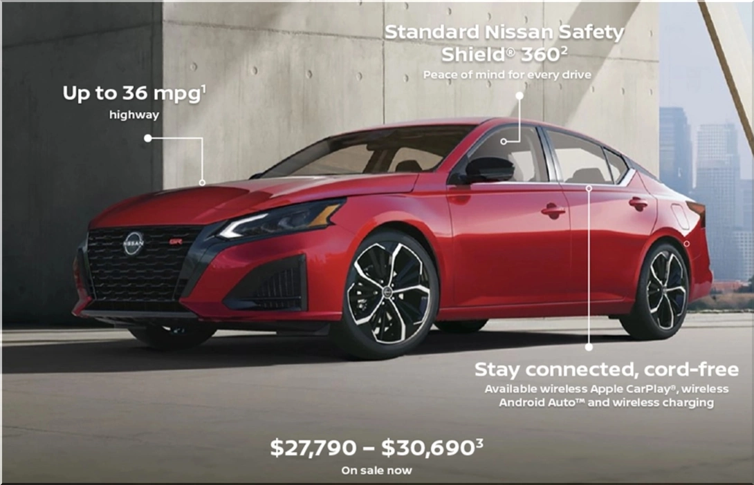 New Nissan Altima Starts at $27,790: Prices, MPG and AWD