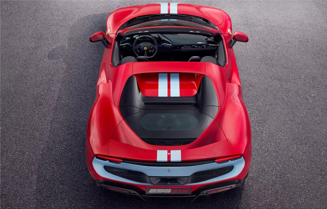 Ferrari 296 GTS plug-in hybrid sports car